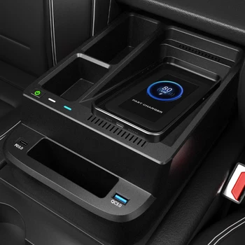 Беспроводное зарядное устройство Qi мощностью 15 Вт для Honda CRV 2017-2021, зарядная площадка, держатель для телефона, быстрая зарядка, аксессуары для салона автомобиля