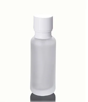 110 мл бутылка из матового стекла, белая/черная деревянная форма, насос для сыворотки/лосьона/эмульсии/основы, эссенция, увлажняющий тонер, упаковка для кожи
