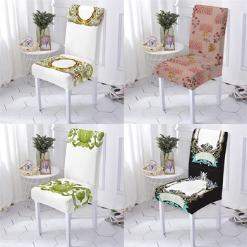 Чехлы для кухонных стульев в европейском растительном стиле, Чехлы для компьютерных стульев с цветочным принтом, Чехлы для диванов и стульев на свадьбу Stuhlbezug