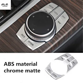 5 шт./лот, материал из АБС-пластика или алюминиевого сплава, кнопка мультимедийного переключателя, декоративная крышка для 2018 BMW X3 G01