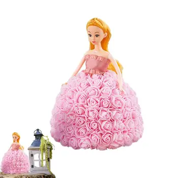 Кукла в большом платье принцессы, Кукла в Большом Розовом платье, подарок на День Святого Валентина, Модные Наряды, Кукольные платья, Вечерние Свадебные платья, Кукольные платья