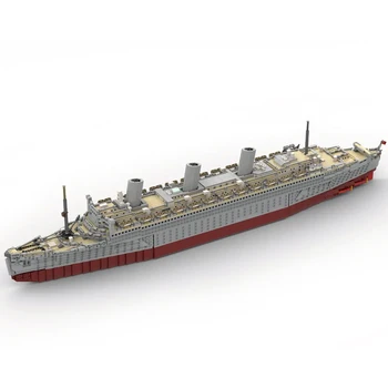 Авторизованный 4746 шт./компл. MOC-99057 Десантный корабль Королевы Марии В форме Супер Круиза, Строительные Блоки MOC, набор Совместим с 10294 -