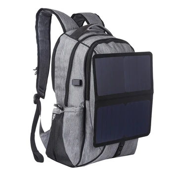 Солнечный рюкзак Haweel 14 Вт, уличная сумка для компьютера с USB-отверстием для зарядки, Солнечный рюкзак