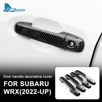 Наклейка Из Углеродного волокна ABS Для Subaru WRX 2022 2023, Дверная ручка Автомобиля, Декоративная Отделка, Аксессуары, Крышка LHD RHD