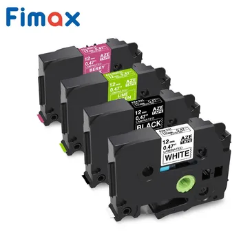 Fimax 4 упаковки, совместимые для Brother TZE-231 TZE-MQP35 принтер ribbon P Touch Label Maker TZE-335 MQG35 Белый/черный/розовый/зеленый