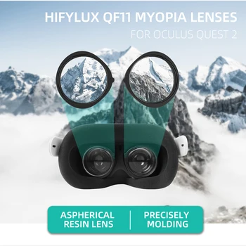 Изготовленные на заказ очки для близорукости Oculus Quest, оправа для очков для близорукости QF11, аксессуары для очков виртуальной реальности с линзами из асферической смолы