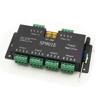 SP901E Усилитель сигнала SPI-Ретранслятор для WS2812B WS2811 с Адресуемой RGB-пиксельной светодиодной Лентой, Программируемая Матричная панель, 5 В-24 В