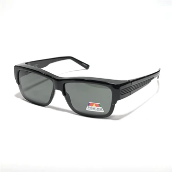 Evove Мужские защитные солнцезащитные очки, поляризованные очки для вождения, очки с клипсой, надеваемые поверх очков, очки с защитой от отражения