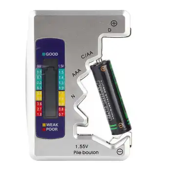Цифровой Тестер Заряда Батареи ЖК-Дисплей Детектор Емкости батареи C D N AA AAA Кнопка Батареи Измерительный Инструмент 90x60 мм