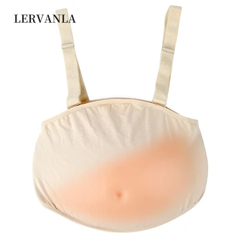 LERVANLA 1000-1500 г/шт. Силиконовая тканевая сумка для живота, накладной живот для кроссдрессинга, красивая для Ложных беременных близнецов большого размера