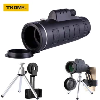 Мощный Монокуляр TKDMR 10 ×55 BKA4/FCM с Дальнобойной Призмой, Увеличивающий Телескоп для Охоты Кемпинга Туризма Наблюдения за птицами