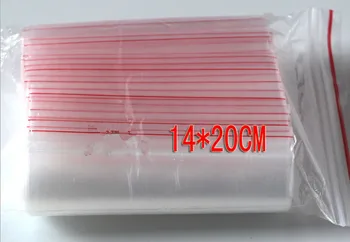500шт 14x20 см pe прозрачные дорожные подарочные упаковочные пакеты пластиковый пакет для ожерелья/ювелирных изделий diy custom ziplock clear self seal bag