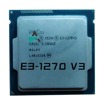 Используемый Четырехъядерный восьмипоточный процессор Xeon E3-1270 V3 E3 1270 V3 E3 1270v3 3,5 ГГц L2 = 1 М L3 = 8 М 80 Вт LGA 1150