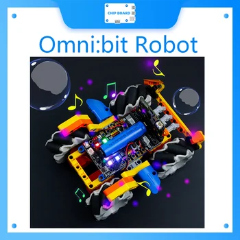 Yahboom Microbit Всенаправленное Образовательное Программирование Omni: бит-Робот