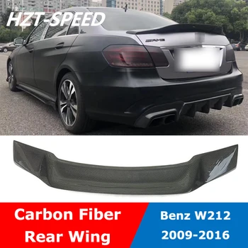 W212 R Стиль Углеродного Волокна FRP Материал Спойлер Заднего Крыла Для BENZ W212 E200 E260 E300 Изменение Задней Кромки 2009-2016