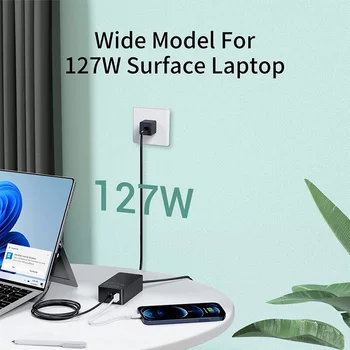 Зарядное устройство Surface Pro 6 Pro 7 Мощностью 65 Вт, Адаптер питания для Microsoft Surface Pro 3/4/5/6/7/X, Surface Book, Ноутбук Surface 1/2/3