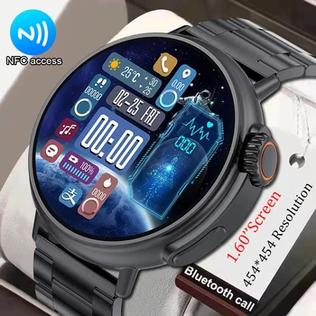 2023 Новые Мужские часы Ultra 9 NFC с AMOLED 1,6-дюймовым 454*454 HD Экраном, частотой сердечных сокращений, Bluetooth-Вызовом, IP68, Водонепроницаемые Умные Часы Для Apple