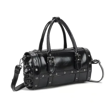 Annmouler Дизайнерская женская сумка-тоут из искусственной кожи, Маленькая сумка через плечо для женщин, роскошные кошельки в стиле панк
