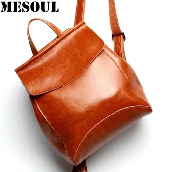Новое поступление, Рюкзаки из натуральной кожи, женские Модные рюкзаки в корейском стиле, Школьный рюкзак для девочек, Брендовые дизайнерские сумки Mochila