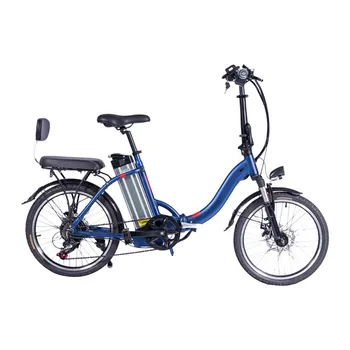Электрический велосипед Для взрослых, Электрический велосипед с рамой из алюминиевого сплава, литиевая батарея, 20-дюймовый передний и задний механический дисковый тормоз
