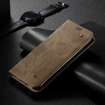 Джинсовые Кожаные Чехлы-бумажники Для Xiaomi Poco C40 M4 X4 X3 X2 Nfc F3 M3 Pro Gt с магнитной Застежкой-книжкой, Откидная Крышка, Держатель для карт, Чехлы