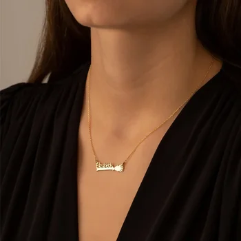 Изготовленное на заказ Ожерелье с Персонализированным именем, Колье Для женщин, Колье для дружбы из нержавеющей Стали, подарок для Подруги, Бижутерия