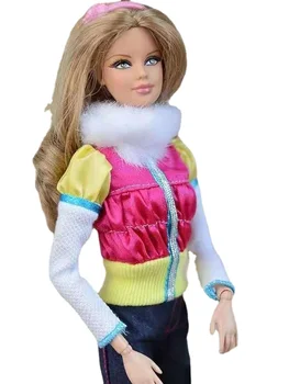 Зимнее пальто для косплея, куртка, топ для куклы Барби, одежда, Джинсы, Брюки, Аксессуары для кукол 1/6 BJD, Детская игрушка в подарок