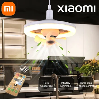 Потолочный вентилятор Xiaomi с качающейся головкой на 360 ° с дистанционным управлением 60 Вт, Домашний кабинет в гостиной, 3-скоростной Регулируемый вентилятор