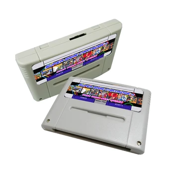 Бесплатный Игровой картридж 1200 в 1 Для игровой консоли SFC 16 бит Игровая карта Для игрового Автомата PAL/NTSC Поддержка Сохранения Игры