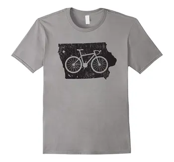 Горячая распродажа, Модная милая уникальная винтажная футболка Iowa Cycll и подарочная футболка на заказ для подростков Унисекс с цифровой печатью