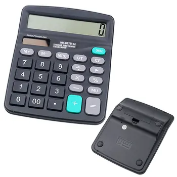 Калькулятор офисной электроники, Коммерческий Инструмент, Работающий на батарейках, 12-Значный Электронный Калькулятор