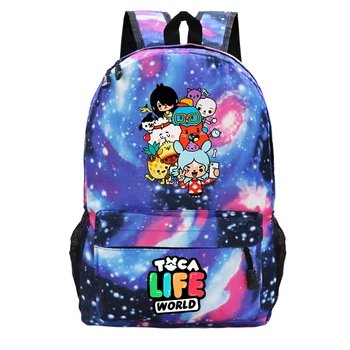 Милый Игровой рюкзак Toca Life World для Детей, Школьный рюкзак в Корейском Стиле, Школьные сумки Mochila Для Девочек начальной школы, Сумка для книг