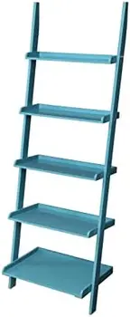 Лестница для книжных полок в стиле Кантри, Синяя