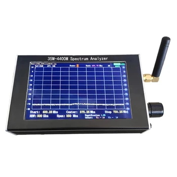 Анализатор спектра 35 М-4400 МГц, 4,3-дюймовый ЖК-экран, профессиональный ручной простой анализатор спектра, измерение сигнала переговорного устройства