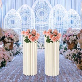 Центральные детали свадьбы, картонные вазы - 2 шт, Ваза для цветов высотой 31,5 дюйма, подставка для цветов для украшения праздничных столов