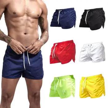 Мужские спортивные шорты для бега в тренажерном зале, быстросохнущие тренировочные короткие штаны, мужские шорты для занятий футболом, теннисом, пляжным плаванием, серфингом, Летние шорты