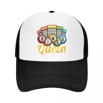 Классическая Бейсболка Bingo Queen для Женщин и Мужчин, Регулируемая Шляпа Дальнобойщика, Производительные Шляпы Snapback, Летние Кепки
