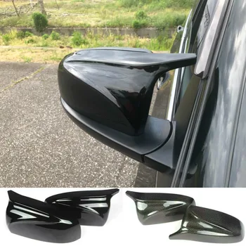 Пара Зеркал Из Углеродного волокна/ABS, Крышка X5 X6, Автомобильная Боковая Крышка Зеркала заднего вида, Замена Крышки Для BMW X5 X6 E70 E71 2007-2013