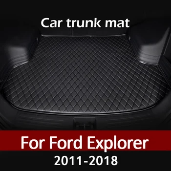 Коврик для багажника автомобиля Ford Explorer 2011 2012 2013 2014 2015 2016 2017 2018, ковер для грузового лайнера, аксессуары для интерьера, чехол