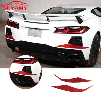 Наклейки с отделкой из мягкого углеродного волокна для заднего впускного отверстия автомобиля 2020-2023 Corvette C8 Stingray Z51 Z06 Автомобильные аксессуары