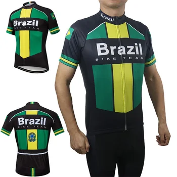2024 Велоспорт Джерси Бразилия Спортивный Велосипед Футболка Дышащая Уличная Короткая Одежда с Нагрудником Топ Для мотокросса MTB Одежда Рубашка, впитывающая влагу