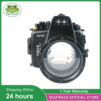 Подводная фотография 60 м для Nikon D810 105 мм Корпус камеры Водонепроницаемый чехол для профессиональной съемки Дайвинга Защитный чехол сумка