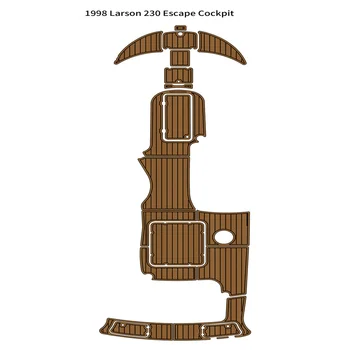 1998 Larson 230 Escape Платформа для плавания, коврик для кокпита, коврик для пола на палубе из ЭВА-тикового дерева