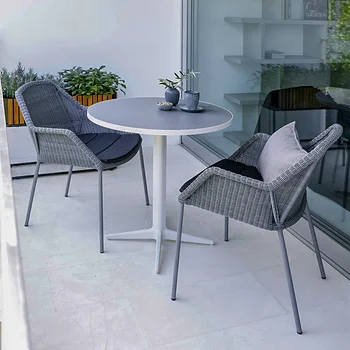 Ротанг для отдыха на открытом воздухе ротанговый стул мебель для кафе садовая терраса балкон сочетание обеденного стола и стула