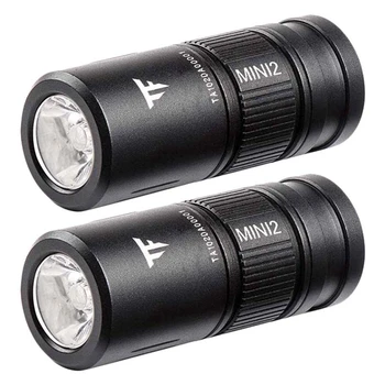 2X Trustfire MINI2 CA18-3X 220 Люмен, 2-режимный светодиодный фонарик для зарядки через мини-USB + 1X10180