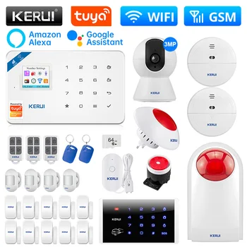 Комплект сигнализации KERUI W181 WIFI GSM Панель охранной сигнализации Tuya Smart/Smart Life APP Control
