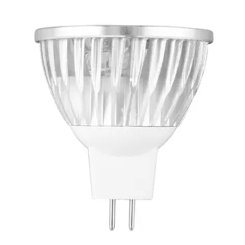 4 Светодиодные Лампы MR16 4 Вт 12 В Алюминиевая Холодная Белая Точечная Лампочка Светильник Spotlight Focus Downlight 7800-8000K 280-300 Люмен