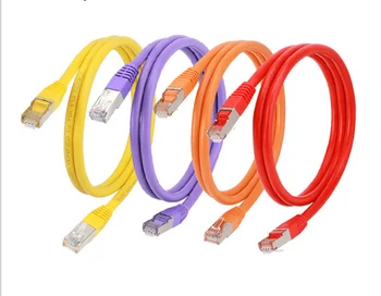 шесть сетевых кабелей домашней сверхтонкой высокоскоростной сети cat6 gigabit 5G широкополосная компьютерная маршрутизация соединительная перемычка R591