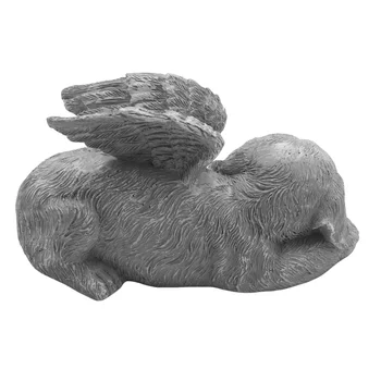 Собака Ангел Мемориальная надгробная плита для домашних животных, Резная статуя, смола, отделка камнем