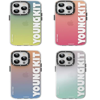 Youngkit Candy Градиентный защитный чехол для iPhone14 Pro, поддерживает беспроводную зарядку, модный чехол для Iphone 14 pro max, чехол